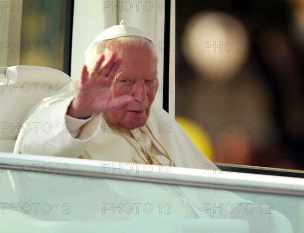 Papst Johannes Paul II POL anlässlich eines Besuchs in Rijeka Kroatien