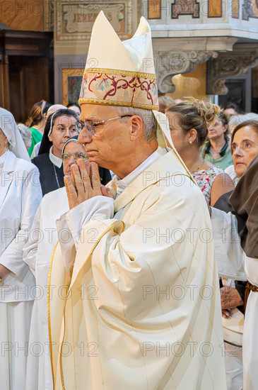Procession In Honor Of Madonna Del Carmine In Rome