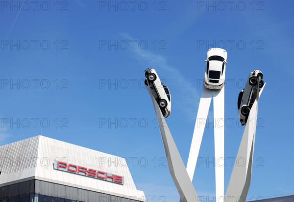 04.05.2023, Deutschland, Baden-Württemberg, Stuttgart, Autohersteller, Porsche, PKW, Kraftfahrzeuge, Autos, Porsche-Muse