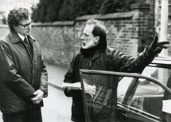 American actor William Hurt and English film director Chris Menges while filming the movie Second Best, USA 1994 PUBLICA