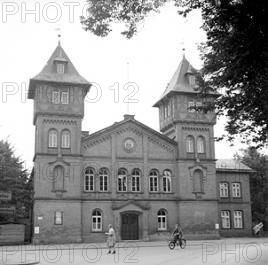 The Town Gymnasium at 30 Lindenstrasse, Luneburg, which was converted to a Court of Justice for the purpose of holding t