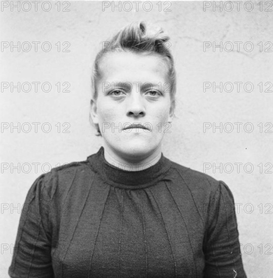 The Liberation of Bergen-belsen Concentration Camp 1945- Portraits of Belsen Guards at Celle Awaiting Trial, August 1945