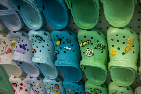 Crocs on display in New York A display of Crocs in a store in New York, seen on Friday, September 10, 2021. ( PUBLICATIO