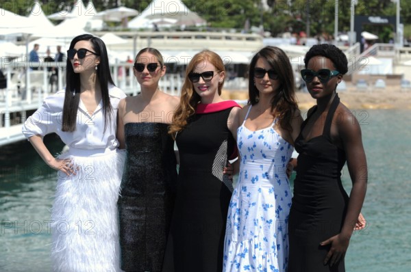 Fan Bingbing Marion Cotillard Jessica Chastain Penelope Cruz and Lupita Nyongo attending the pho
