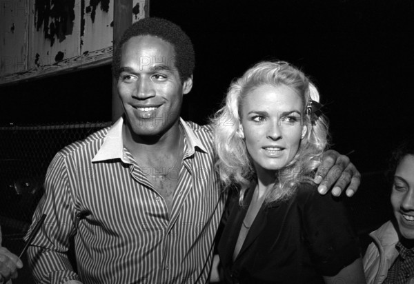 **FILE PHOTO** O.J. Simpson Has Passed Away. O.J. Simpson and Nicole Brown Circa 1980 s Copyright: xRalphxDominguez/Medi