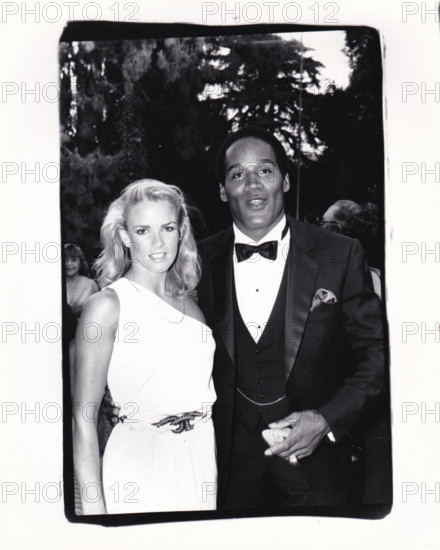 LOS ANGELES, CA - 1984: Nicole Brown and O.J. Simpson attend a function circa 1984 in Los Angeles, California. . PUBLICA