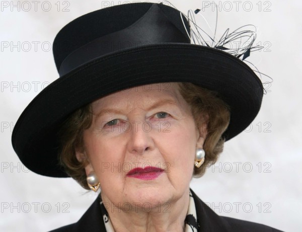 Lady Margaret Thatcher at memorial service for Bill Deedes in London in 2007. AndrewxParsonsx/xi-Images PUBLICATIONxIN