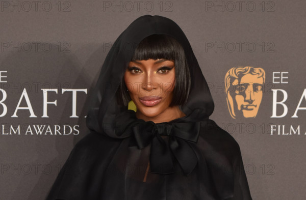 Naomi Campbell attends the 2024 EE BAFTA Film Awards at the Royal Festival Hall in London, England. UK. Sunday 18th Febr