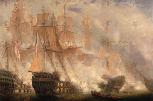 Die Schlacht von Trafalgar am 21. Oktober 1805 war eine Seeschlacht zwischen britischen und französisch-spanischen Strei
