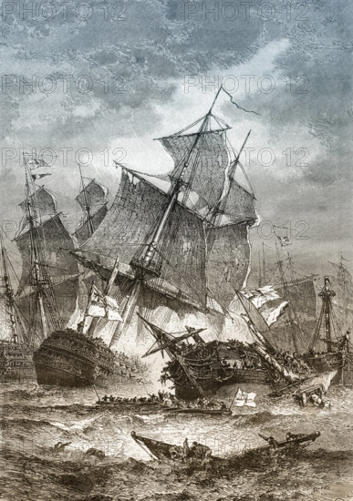 The Battle of Trafalgar, 21 October 1805 The Battle of Trafalgar, 21 October 1805, Die Schlacht von Trafalgar am 21. Okt
