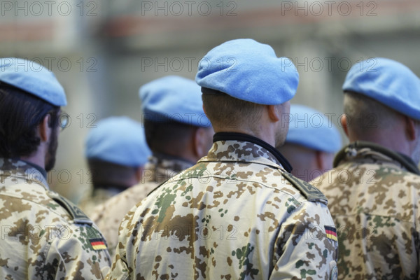 Blauhelmsoldaten Symbolbild und Themenbild Deutsche Blauhelmsoldaten Deutschland *** Blue helmet soldiers Symbol image a