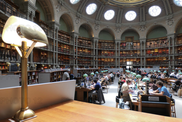 Paris, Bibliotheque national de France (Französische Nationalbibliothek), Ovalsaal, Jean-Louis Pascal, Alfred Recoura //