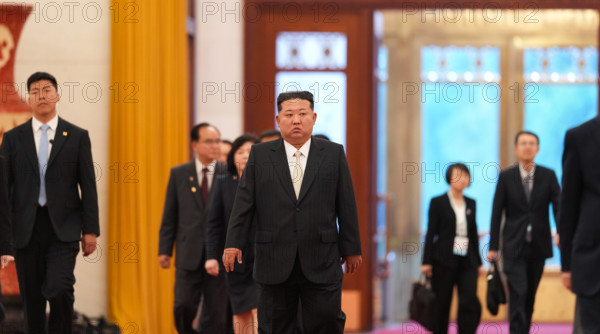 BEIJING, CHINA - SEPTEMBER 04: Kim Jong Un, general secretary of the Workers Party of Korea and president of the State A