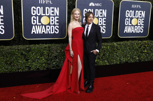 Nicole Kidman und Keith Urban bei der Verleihung der 77. Golden Globe Awards im Beverly Hilton Hotel. Beverly Hills, 05