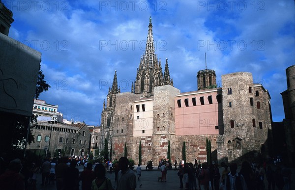 la cathédrale de Barcelone