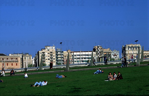 The gardens of Olympic port