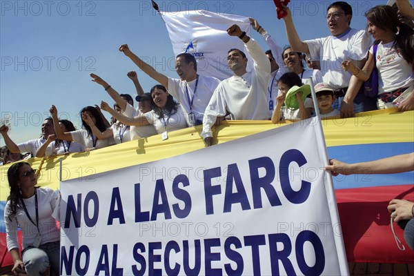 COLOMBIE-MANIFESTATION ANTI FARC