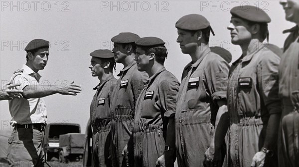 Prince Charles visits the French 11th Parachute Brigade