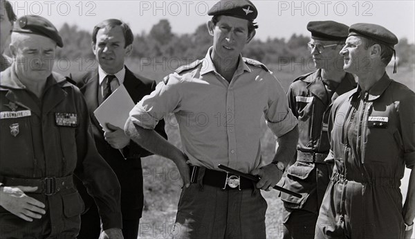 Prince Charles visits the French 11th Parachute Brigade