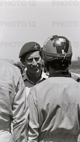 Prince Charles visits the French 11th Parachute Brigade