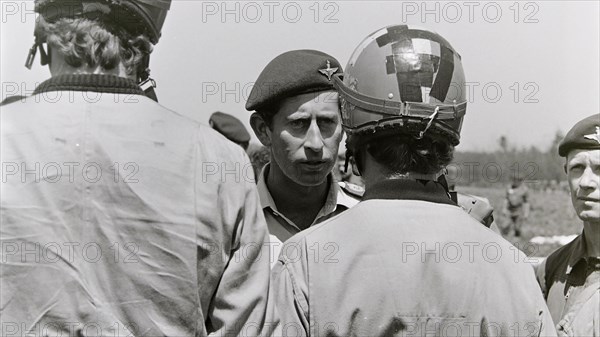 Prince Charles visits the French 11th Parachute Brigade