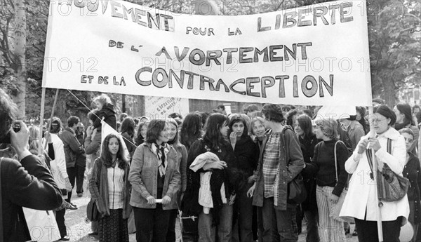 Manifestation pour la libéralisation de l'avortement, Paris, 1973