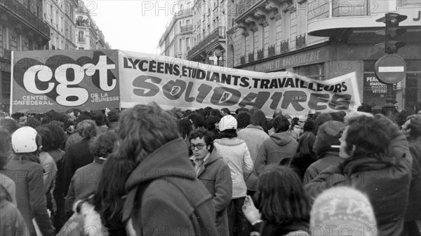 Manifestation du 1er mai 1973 à Paris