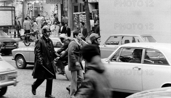 Manifestion pour protester contre la mort de Mohamed Diab, Paris, 1972