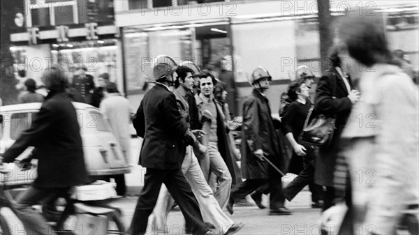 Manifestion pour protester contre la mort de Mohamed Diab, Paris, 1972