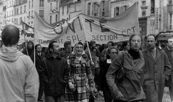 Student demonstration against the Debré Law, Paris, 1973