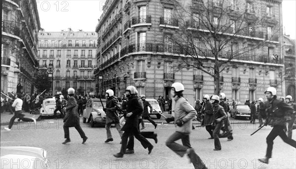 Manifestation des militants d'Ordre Nouveau, Paris, 1973