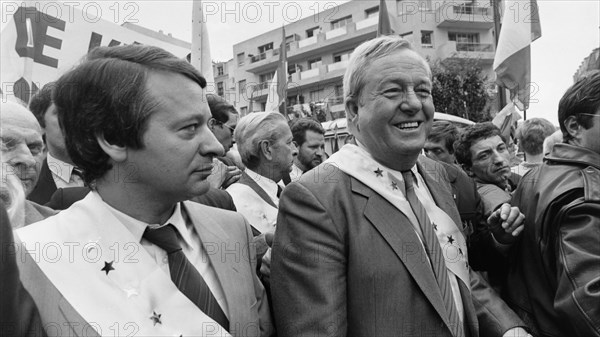 Manifestation du Front National en faveur de l'école libre, Paris, 1984