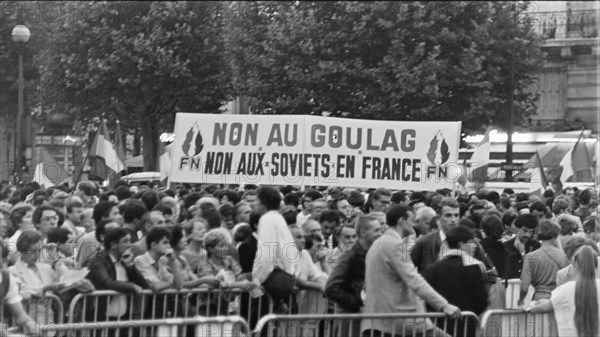 Anti-Gorbatchev demonstration, Paris, 1985