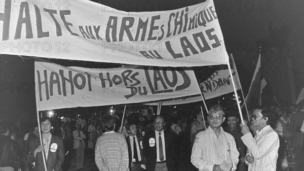 Anti-Gorbatchev demonstration, Paris, 1985