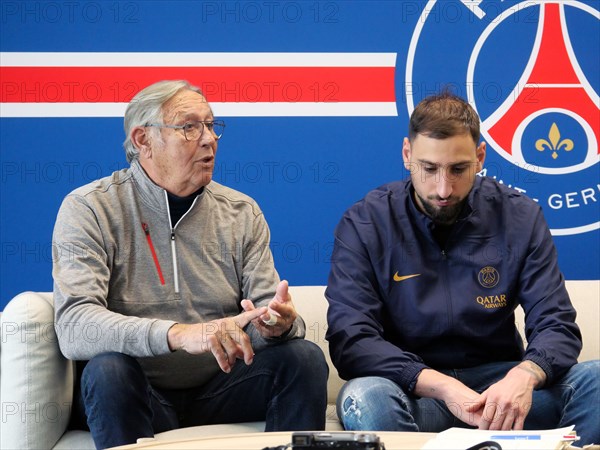 Camille Choquier et Gianluigi Donnarumma (2023)