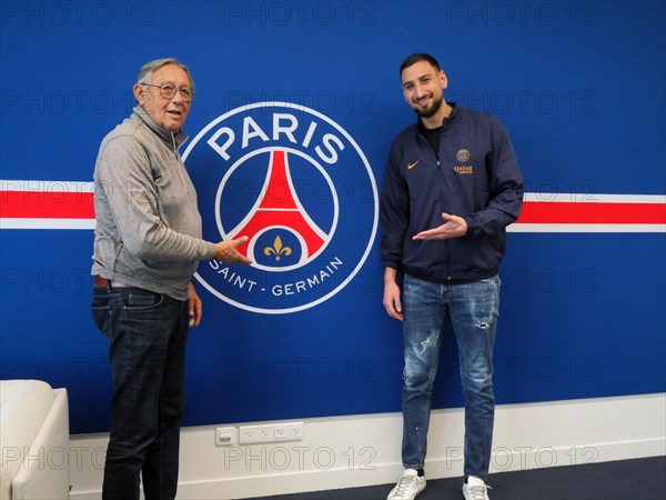 Camille Choquier et Gianluigi Donnarumma (2023)