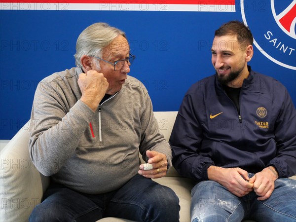 Camille Choquier et Gianluigi Donnarumma (2023)