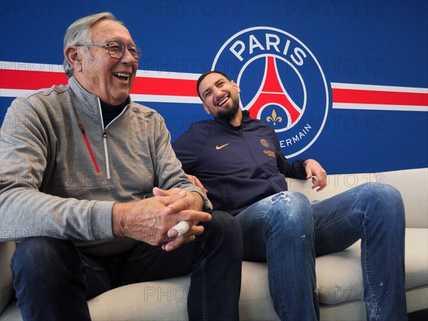 Camille Choquier et Gianluigi Donnarumma (2023)