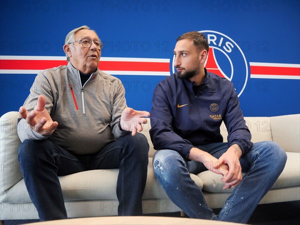 Camille Choquier et Gianluigi Donnarumma (2023)