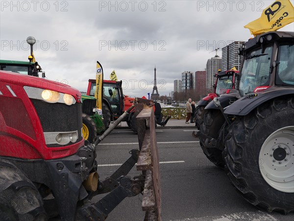 Manifestation d'agriculteurs à Paris, le 23 février 2024