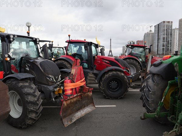 Manifestation d'agriculteurs à Paris, le 23 février 2024