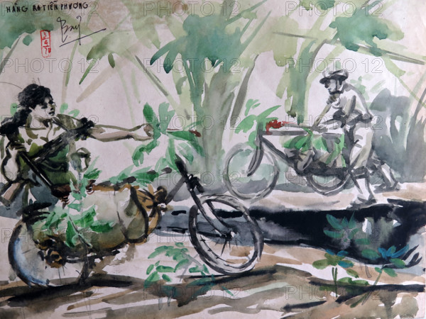 VIETNAM-CULTURE-MUSEE-PEINTURE