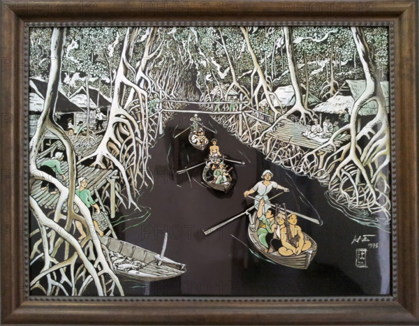 VIETNAM-CULTURE-MUSEE-PEINTURE