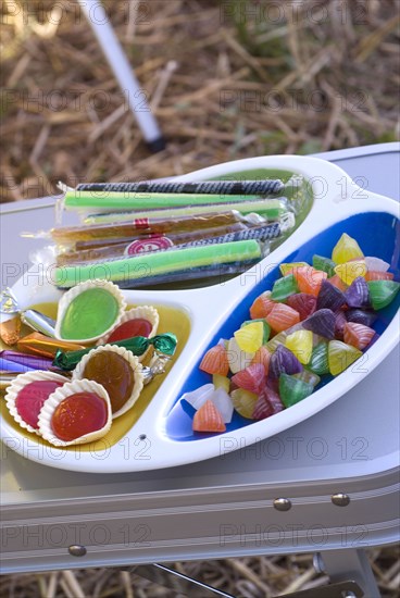 Pique-nique "Tour de France" : assiette de bonbons