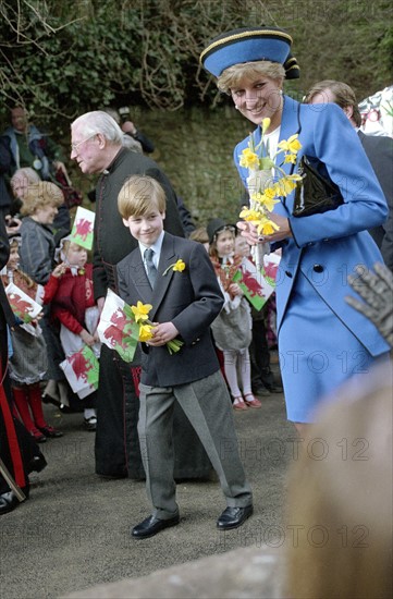 la princesse Diana et le prince William