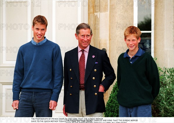 Prince William, prince Charles et prince Harry