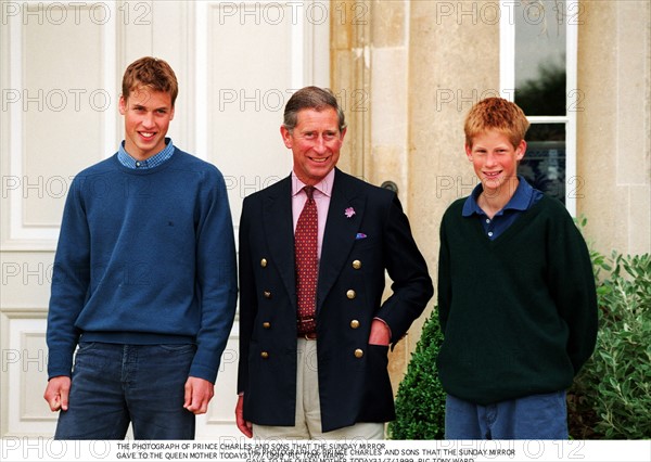 Prince William, prince Charles et prince Harry