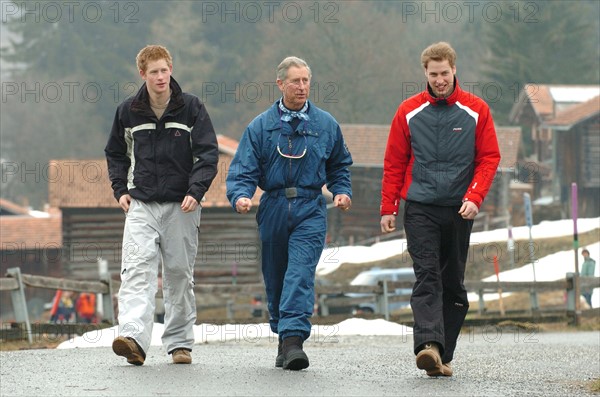 Prince Harry, prince William et prince Charles