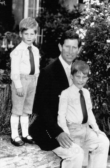 Prince Harry, prince Charles et prince William