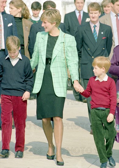 Princesse Diana et les deux princes.